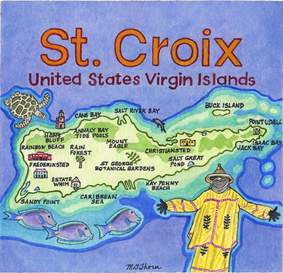 St Croix Map